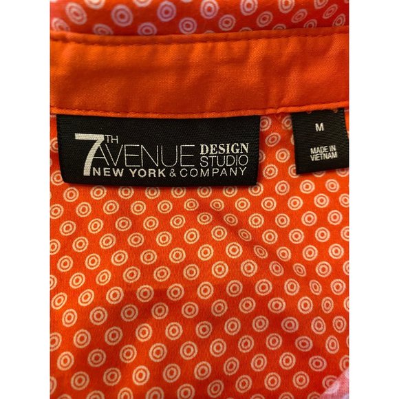 7th Avenue NY and Company Button Down Shirt Salmon Women's M - Picture 9 of 10